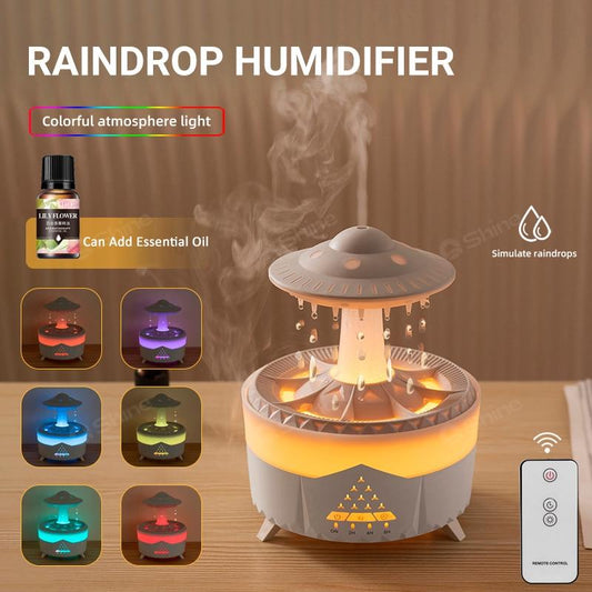 Humidificador y Difusor Gotas de Lluvia